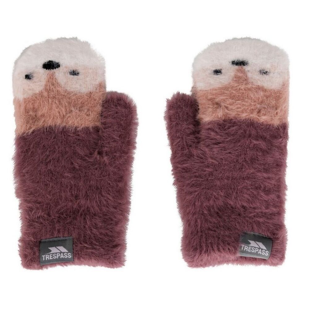 Trespass Childrens/Kids Hillside Knitted Mittens / Rose Tone